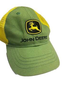 John Deere Toddler Green and Yellow Mesh Back Trucker Hat